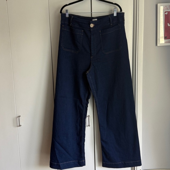 Anthropologie Maeve The Colette Full Length Wide Leg Jeans - Picture 3 of 12